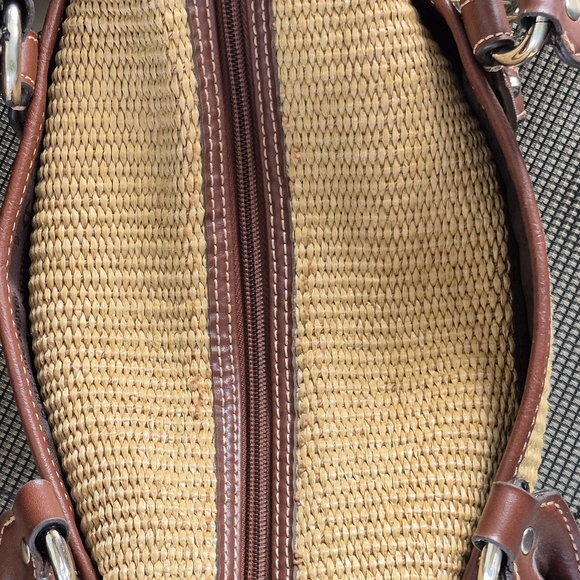 ETIENNE AIGNER Satchel Style Monaco Straw Collection Tote Handbag - Picture 8 of 15